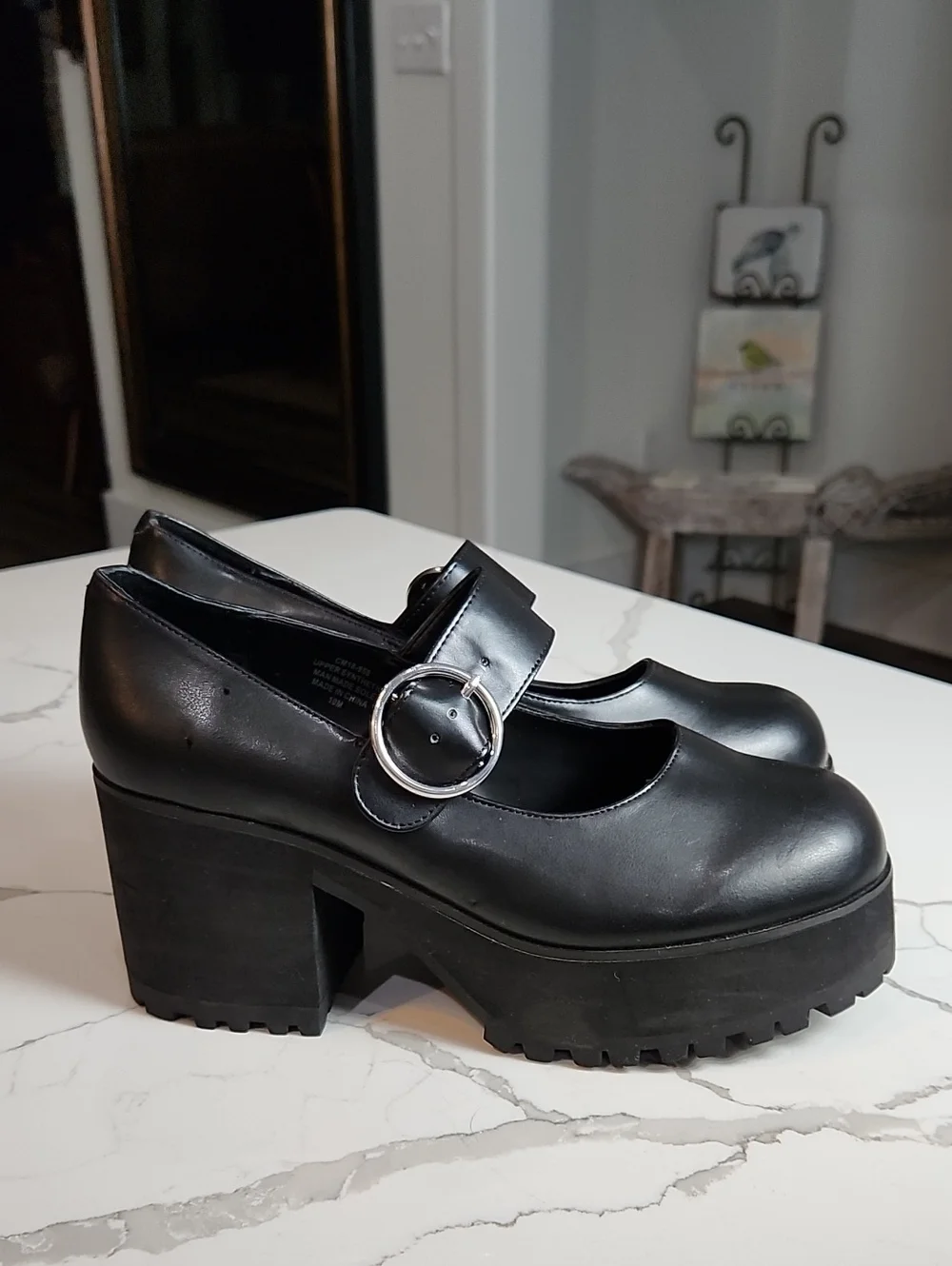 Iconic Current Moon Damnation Platform Mary Janes Size 10